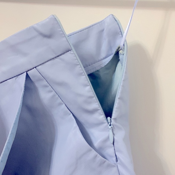 Baby Blue Asymmetric Skort - Picture 3 of 4